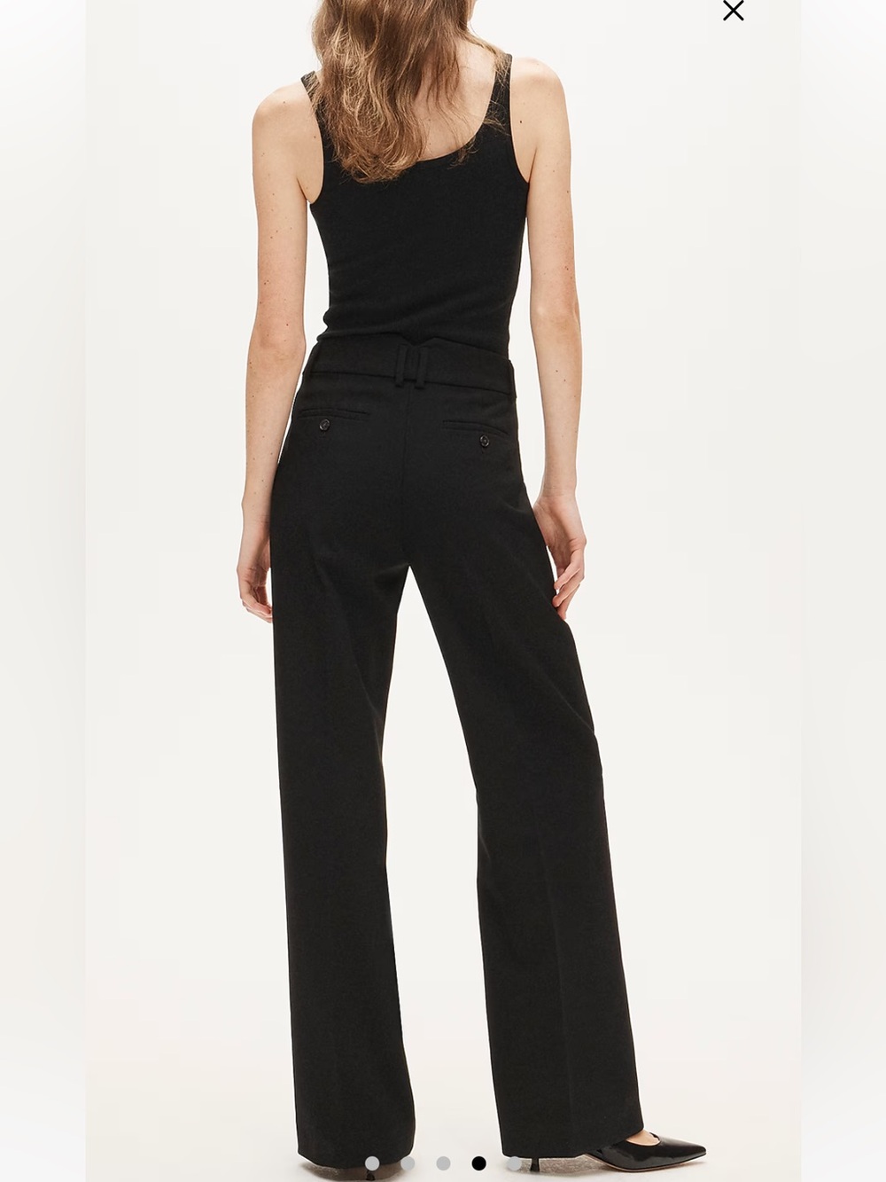 NWT J. CREW Carolina Pant Women’s Size 16 Heathered Charcoal Black Grey Wide Leg - Picture 9 of 10